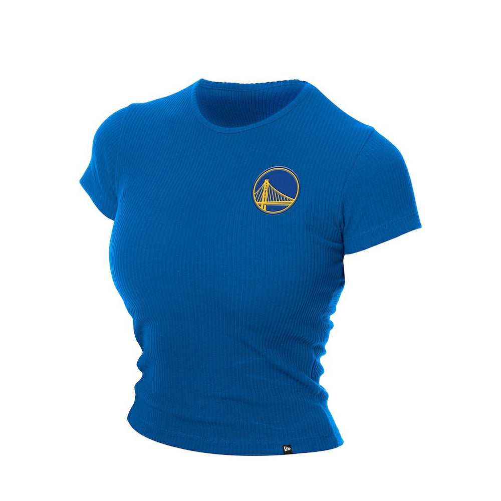 New Era Golden State Warriors Women's Leisure Collection Baby Doll Cropped T-Shirt sale