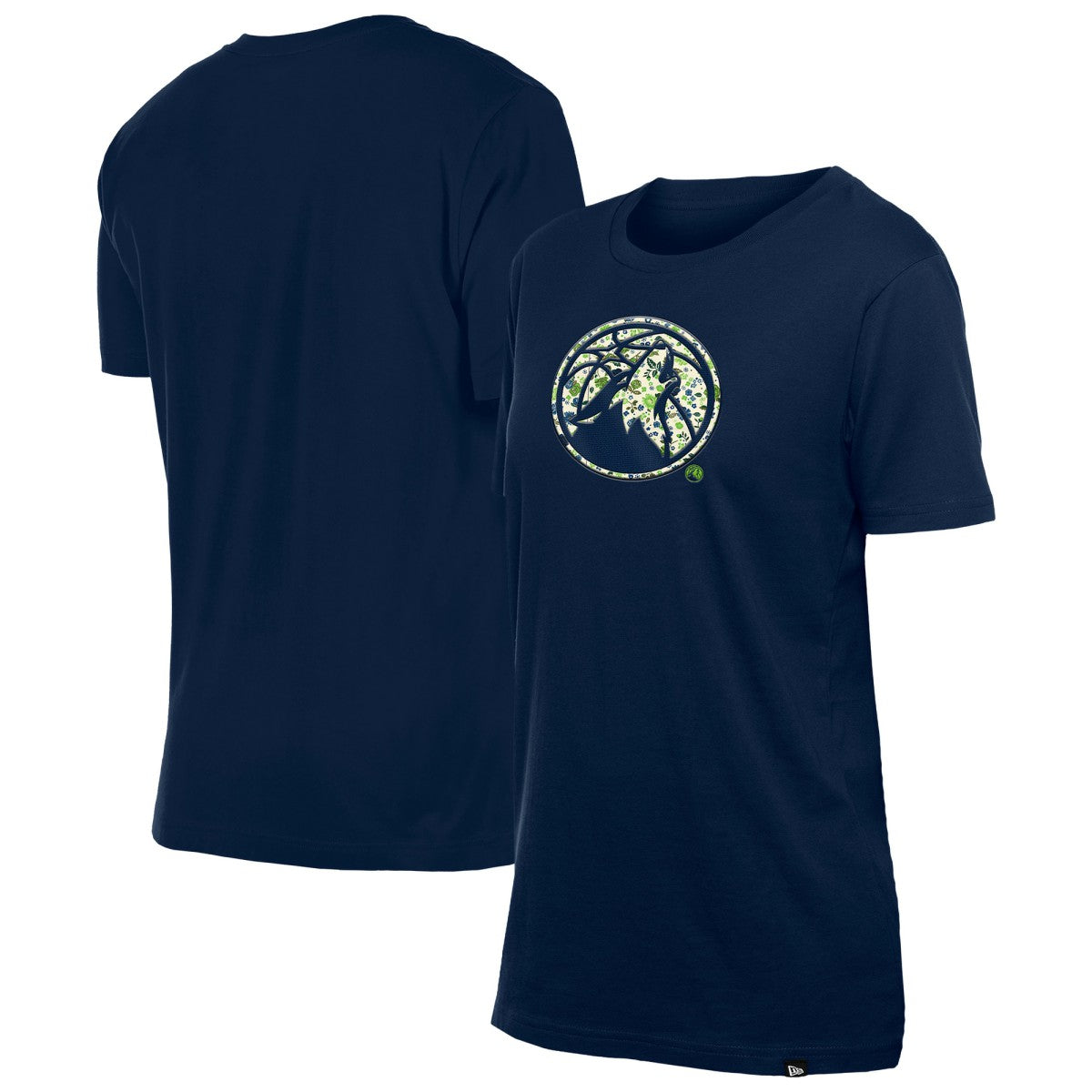 New Era Minnesota Timberwolves Women's Glam Game Flower T-Shirt