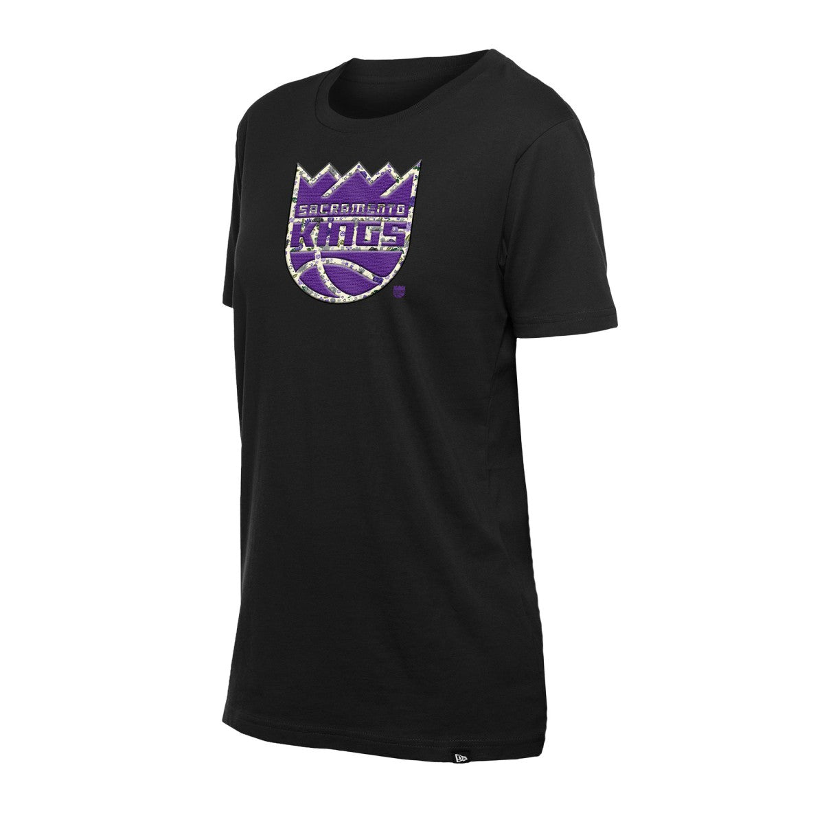 New Era Sacramento Kings Women's Glam Game Flower T-Shirt