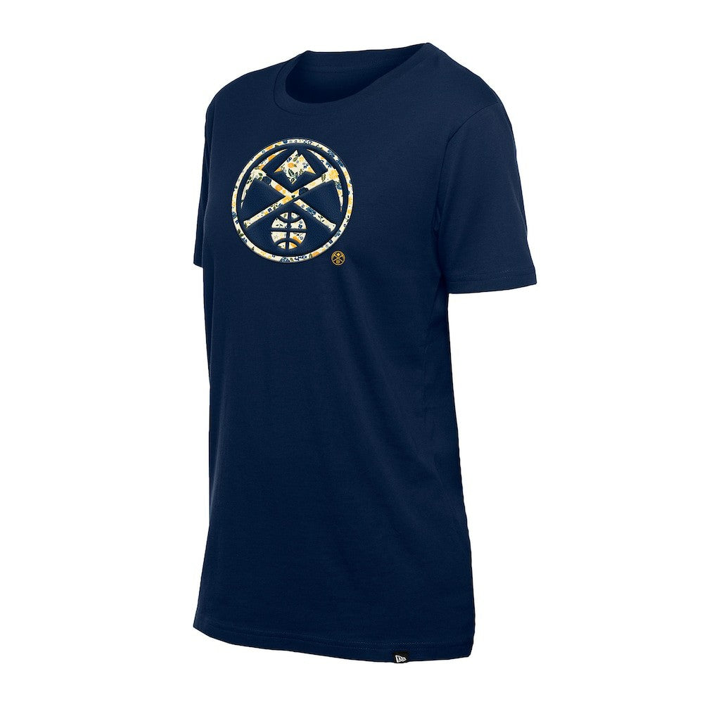 New Era Denver Nuggets Women's Glam Game Flower T-Shirt sale