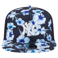 Navy New York Yankees New Era Adventure Pattern Golfer Trucker Snapback Hat