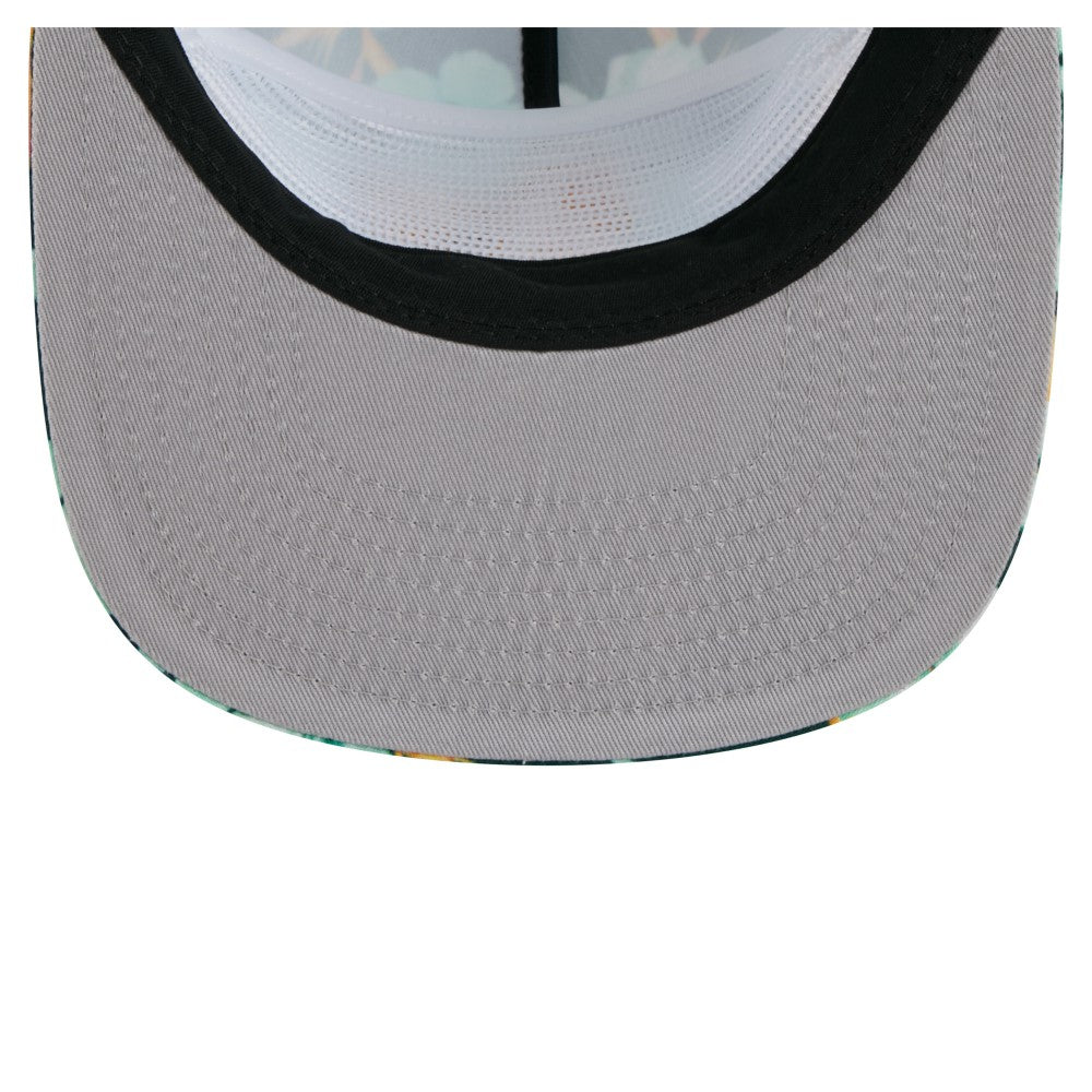 Green Athletics New Era Adventure Pattern Golfer Trucker Snapback Hat