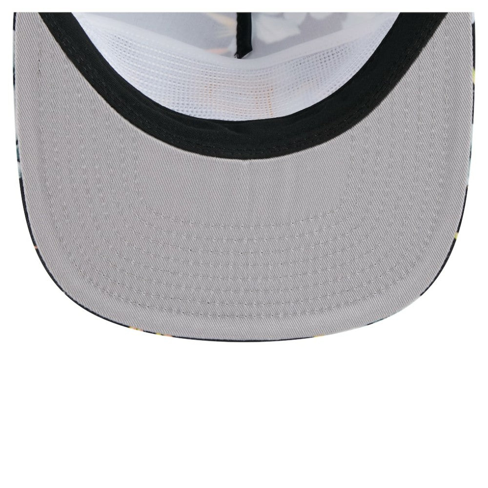 Black Pittsburgh Pirates New Era Adventure Pattern Golfer Trucker Snapback Hat