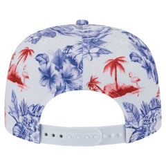 White Los Angeles Angels New Era Printed Island Golfer Snapback Hat