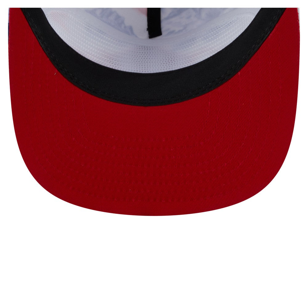 White Los Angeles Angels New Era Printed Island Golfer Snapback Hat