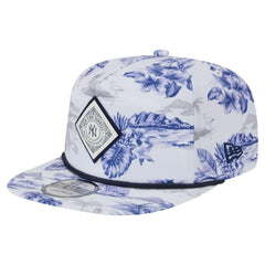 White New York Yankees New Era Printed Island Golfer Snapback Hat