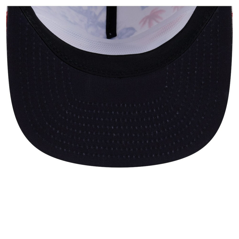 White Boston Red Sox New Era Printed Island Golfer Snapback Hat