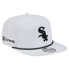 White Chicago White Sox New Era Perforated Golfer Snapback Hat