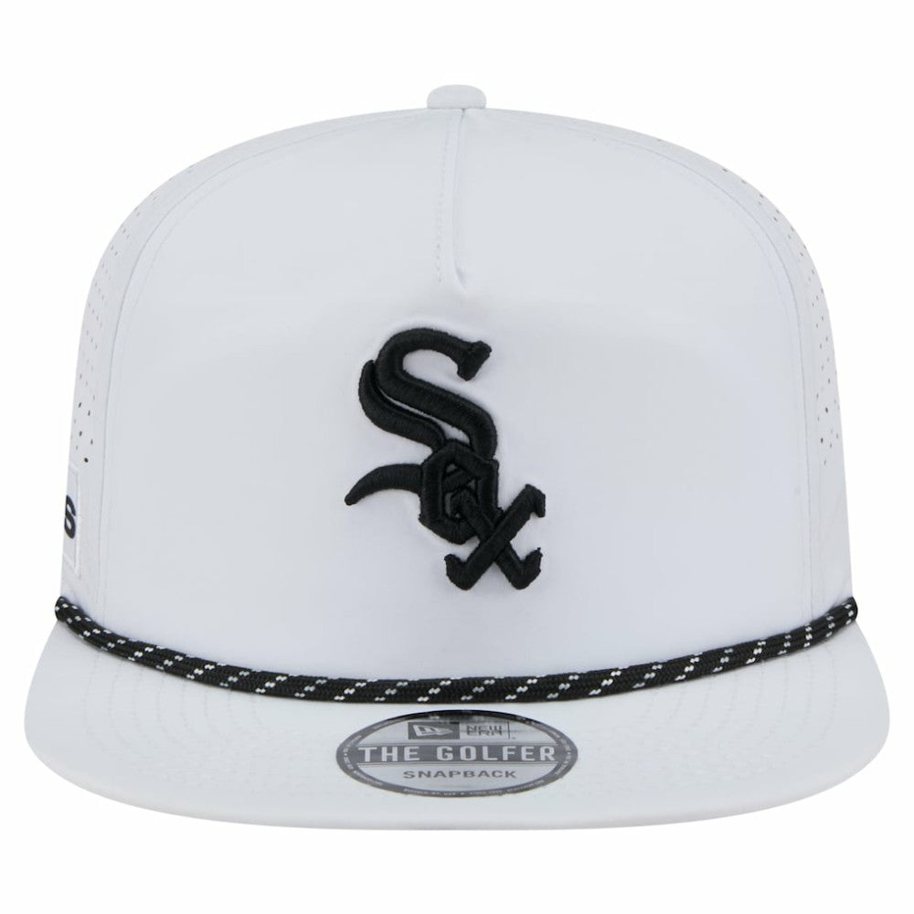 White Chicago White Sox New Era Perforated Golfer Snapback Hat