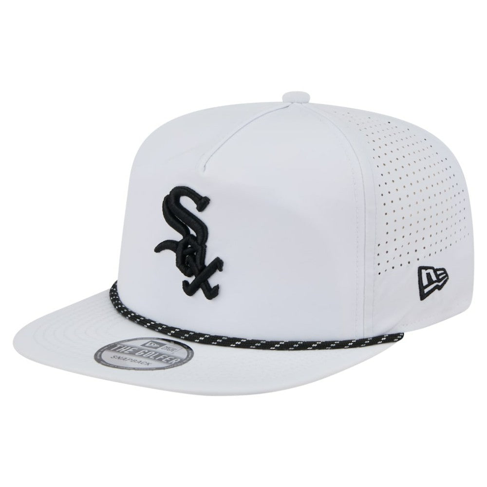 White Chicago White Sox New Era Perforated Golfer Snapback Hat