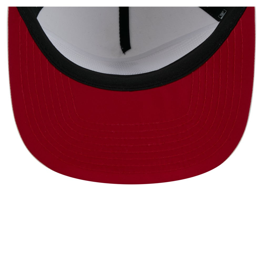 White Los Angeles Angels New Era Perforated Golfer Snapback Hat