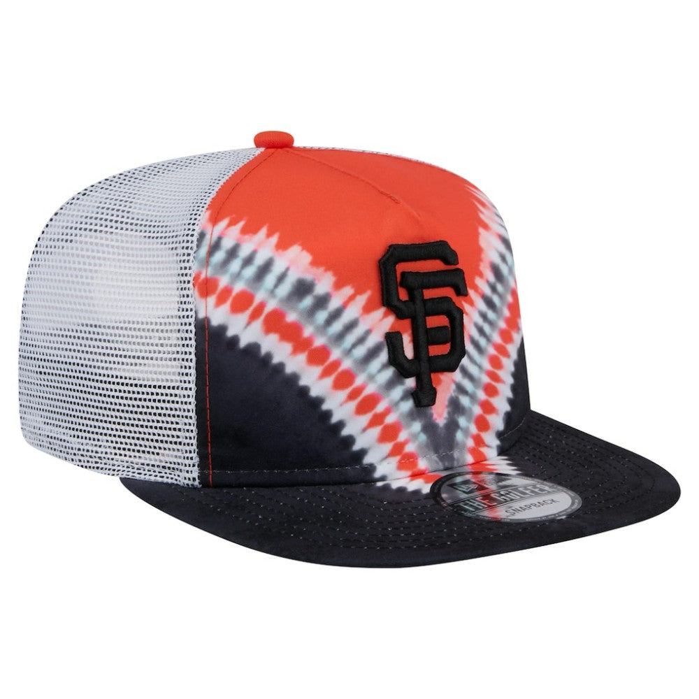San Francisco Giants New Era Tie-Dye Golfer Trucker Adjustable Hat