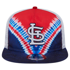 St. Louis Cardinals New Era Tie-Dye Golfer Trucker Adjustable Hat