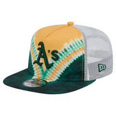 Athletics New Era Tie-Dye Golfer Trucker Adjustable Hat