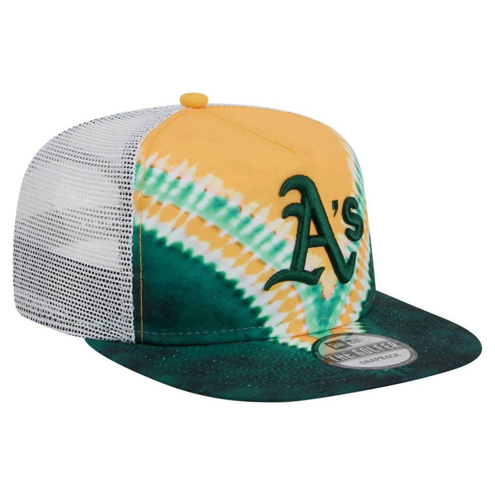Athletics New Era Tie-Dye Golfer Trucker Adjustable Hat