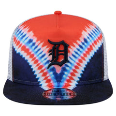 Detroit Tigers New Era Tie-Dye Golfer Trucker Adjustable Hat