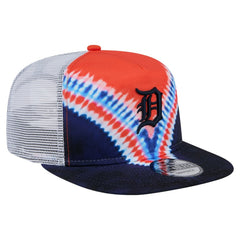 Detroit Tigers New Era Tie-Dye Golfer Trucker Adjustable Hat