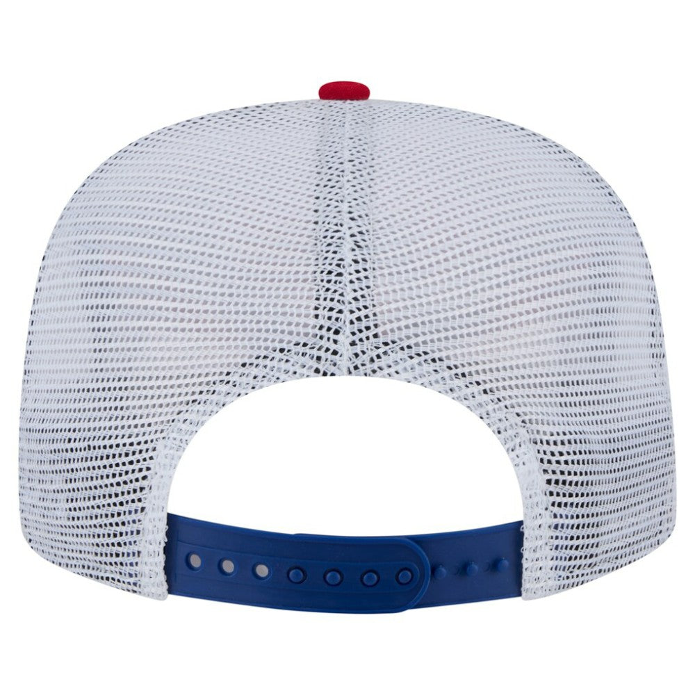 Chicago Cubs New Era Tie-Dye Golfer Trucker Adjustable Hat