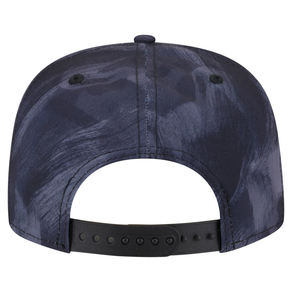 Navy Los Angeles Angels New Era Printed Golfer Snapback Hat