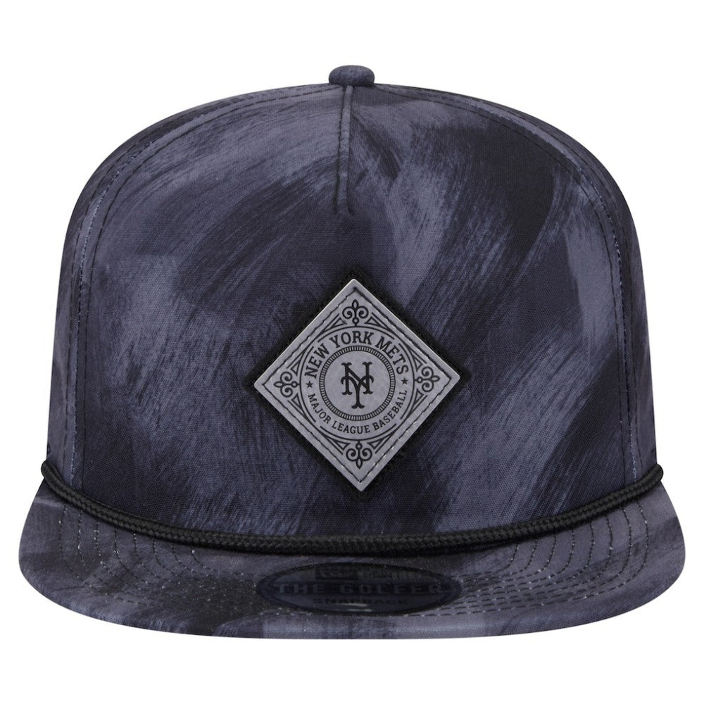 Navy New York Mets New Era Printed Golfer Snapback Hat