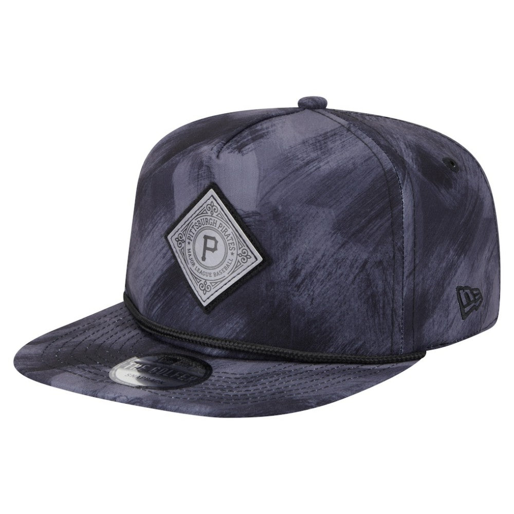 Navy Pittsburgh Pirates New Era Printed Golfer Snapback Hat