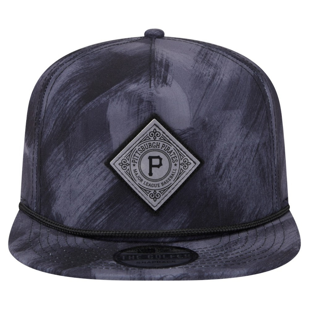 Navy Pittsburgh Pirates New Era Printed Golfer Snapback Hat