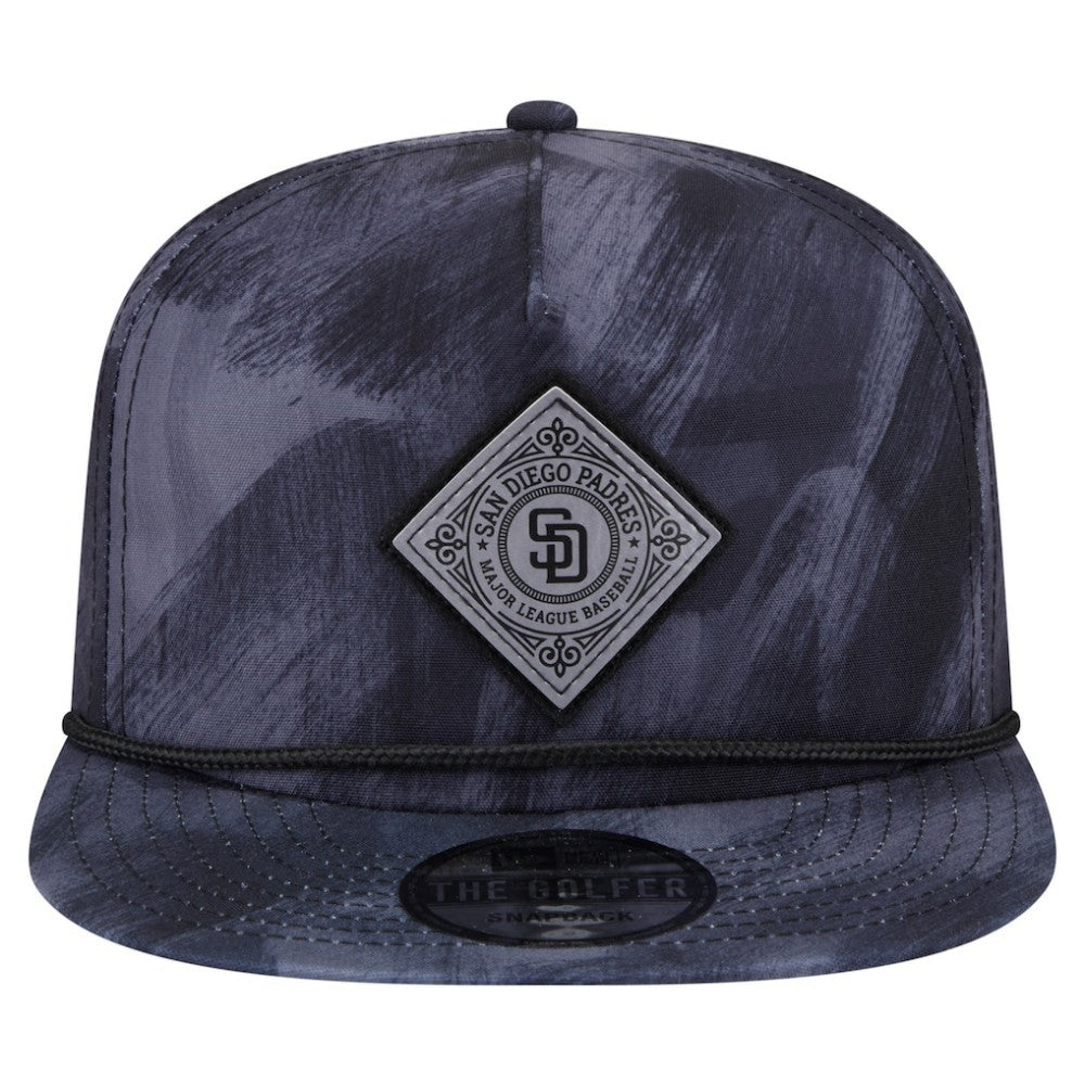 Navy San Diego Padres New Era Printed Golfer Snapback Hat