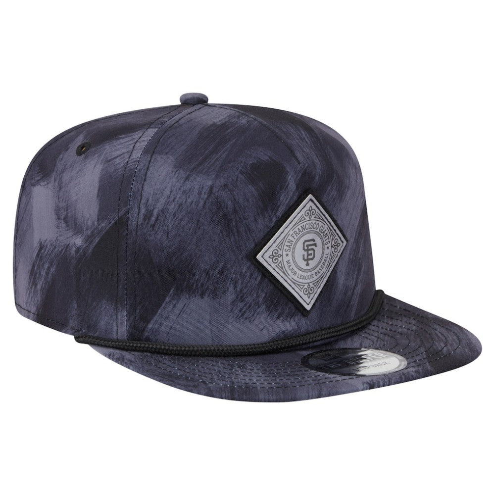 Navy San Francisco Giants New Era Printed Golfer Snapback Hat