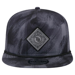 Navy Tampa Bay Rays New Era Printed Golfer Snapback Hat