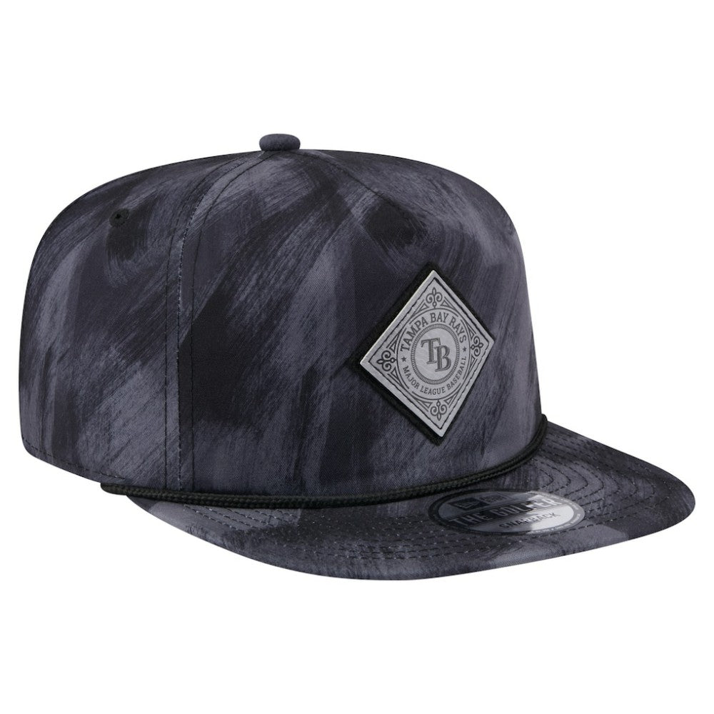 Navy Tampa Bay Rays New Era Printed Golfer Snapback Hat