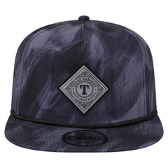 Navy Texas Rangers New Era Printed Golfer Snapback Hat