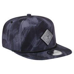 Navy Texas Rangers New Era Printed Golfer Snapback Hat