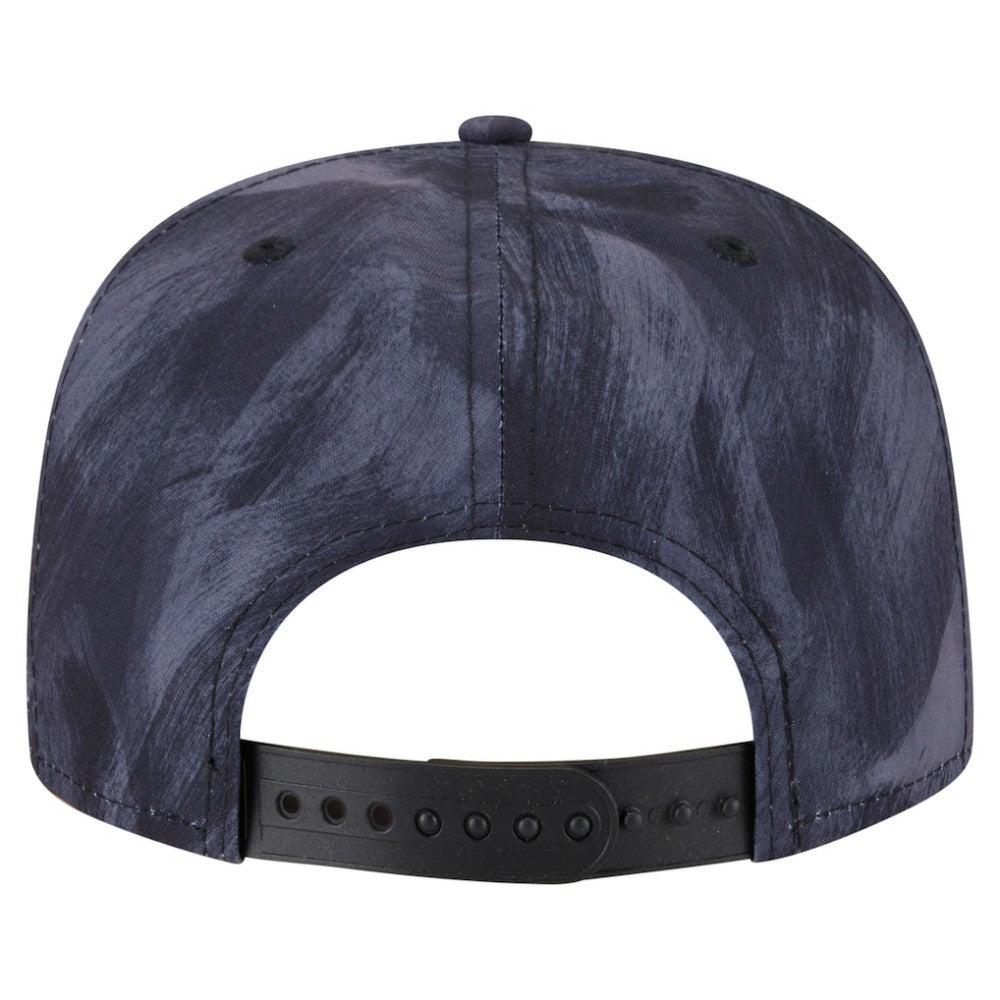 Navy Chicago Cubs New Era Printed Golfer Snapback Hat