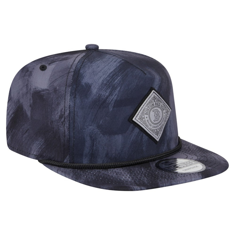 Navy Boston Red Sox New Era Printed Golfer Snapback Hat