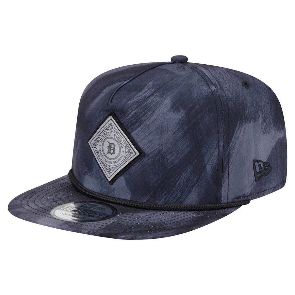 Navy Detroit Tigers New Era Printed Golfer Snapback Hat