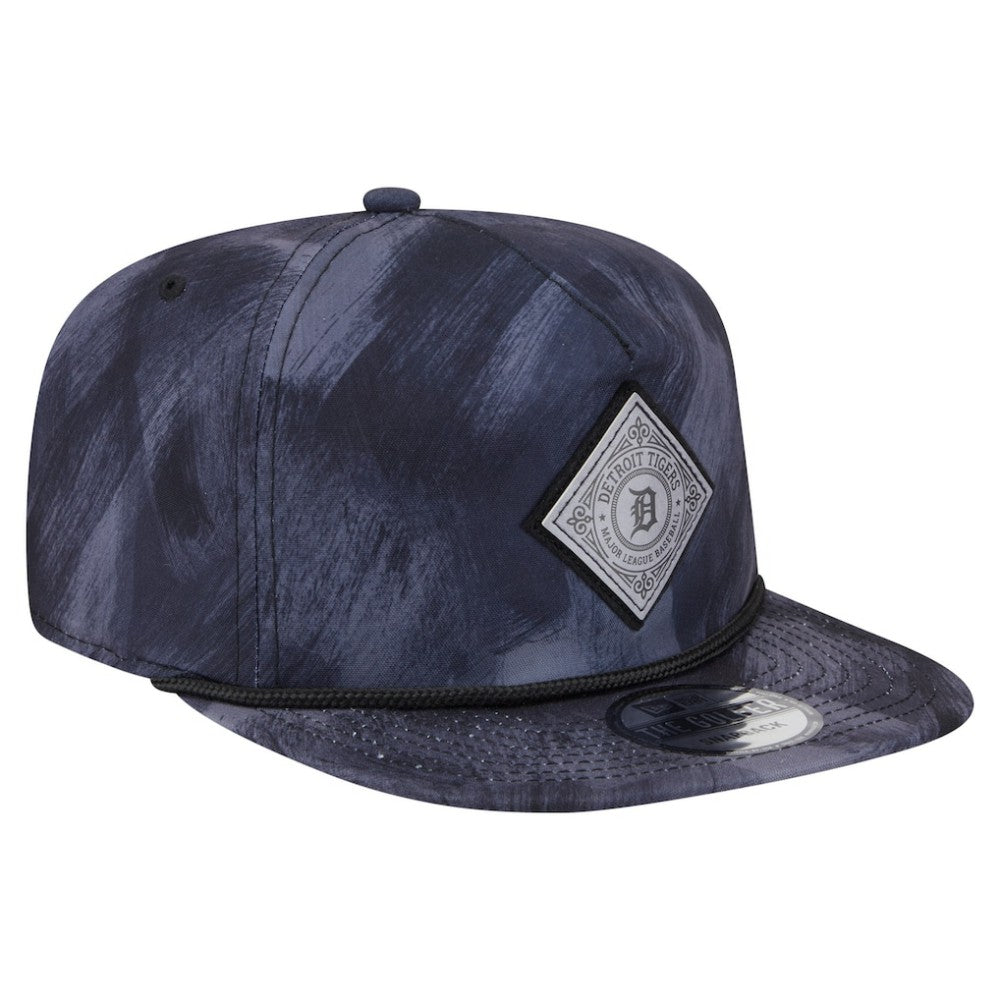Navy Detroit Tigers New Era Printed Golfer Snapback Hat