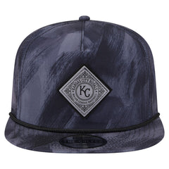 Navy Kansas City Royals New Era Printed Golfer Snapback Hat