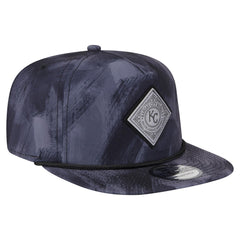 Navy Kansas City Royals New Era Printed Golfer Snapback Hat