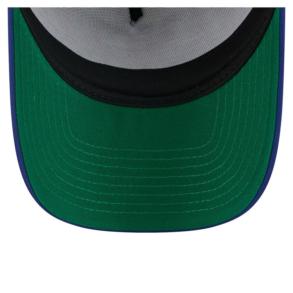 White/Royal Texas Rangers New Era Trucker A-Frame 9FORTY Adjustable Hat