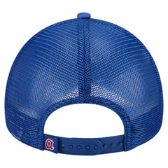 White/Royal Atlanta Braves New Era Trucker A-Frame 9FORTY Adjustable Hat