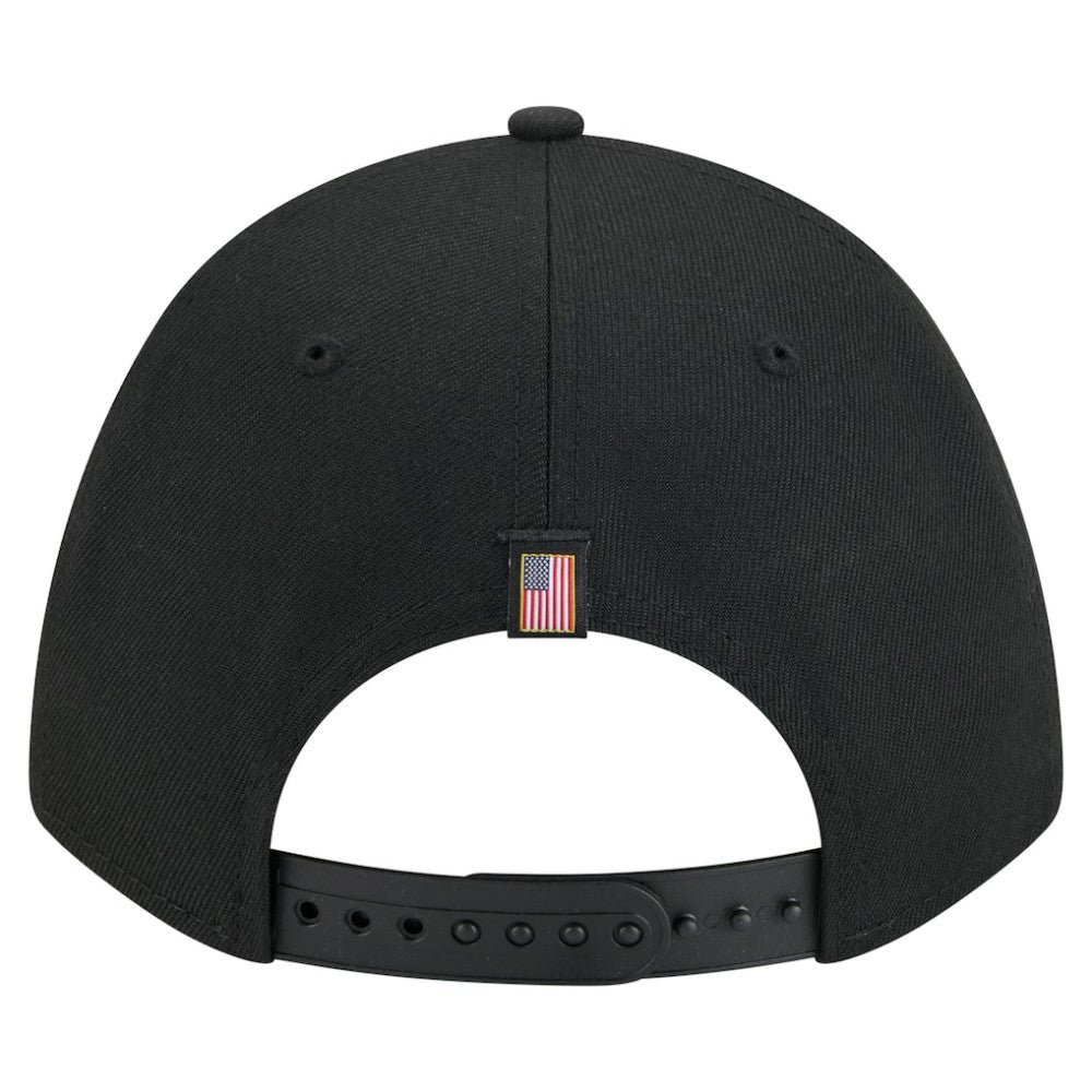 Black Baltimore Orioles New Era American Flag 9FORTY M-Crown A-Frame Adjustable Hat