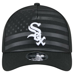 Black Chicago White Sox New Era American Flag 9FORTY M-Crown A-Frame Adjustable Hat