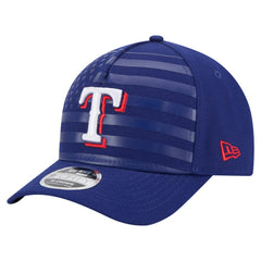 Royal Texas Rangers New Era American Flag 9FORTY M-Crown A-Frame Adjustable Hat