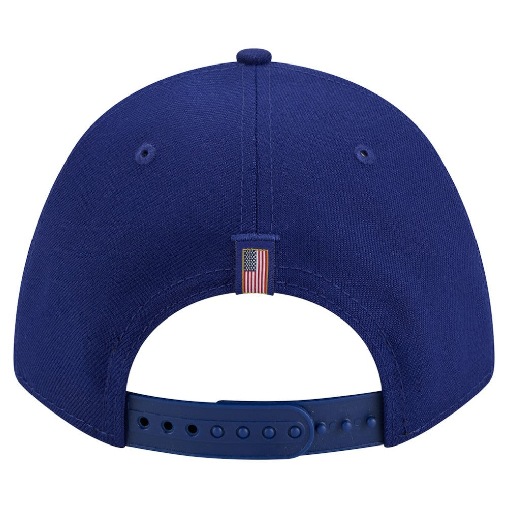 Royal Texas Rangers New Era American Flag 9FORTY M-Crown A-Frame Adjustable Hat