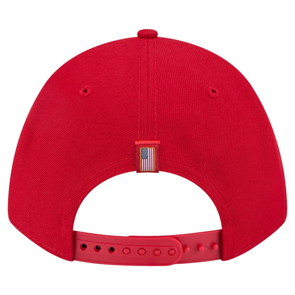 Red St. Louis Cardinals New Era American Flag 9FORTY M-Crown A-Frame Adjustable Hat