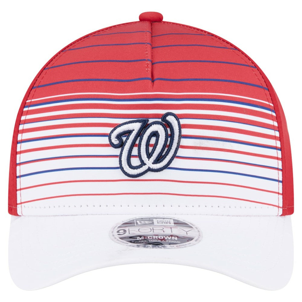 Red Washington Nationals New Era Gradient 9FORTY M-Crown Adjustable Hat