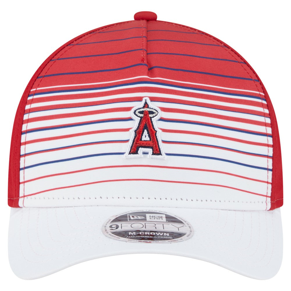 Red Los Angeles Angels New Era Gradient 9FORTY M-Crown Adjustable Hat