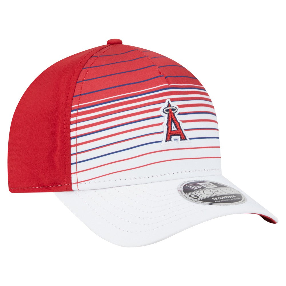 Red Los Angeles Angels New Era Gradient 9FORTY M-Crown Adjustable Hat
