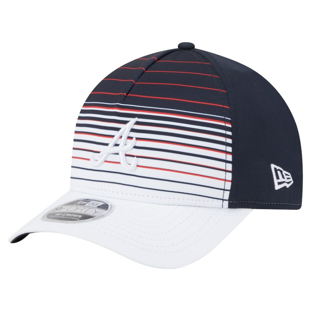 Navy Atlanta Braves New Era Gradient 9FORTY M-Crown Adjustable Hat
