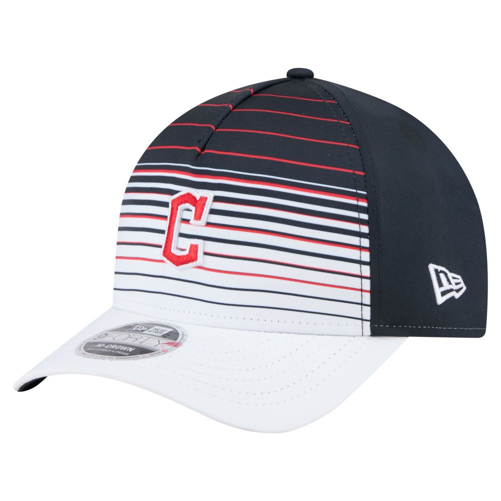 Navy Cleveland Guardians New Era Gradient 9FORTY M-Crown Adjustable Hat